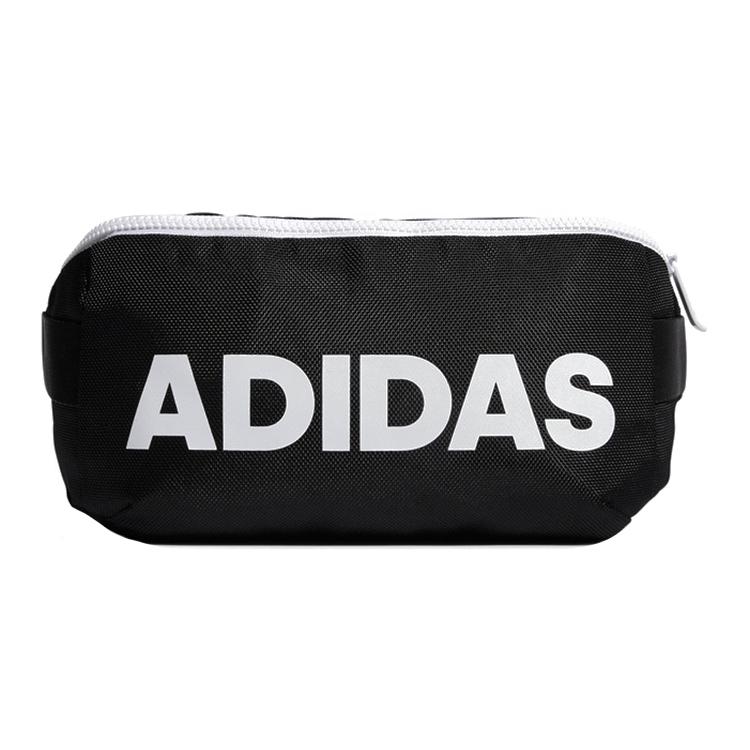 New Adidas Polyester Crossbody Bags Fanny Pack Regular Unisex Black/White Logo DZ9238