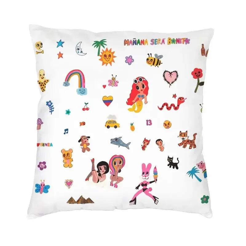 Manana Sera Bonito Karol G Pillow Case Home Decoration Nordic Cushion Cover Square Pillowcase