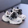 Girls mesh sneakers 2025 spring new children's dad shoes medium and older boys light and comfortable running shoes