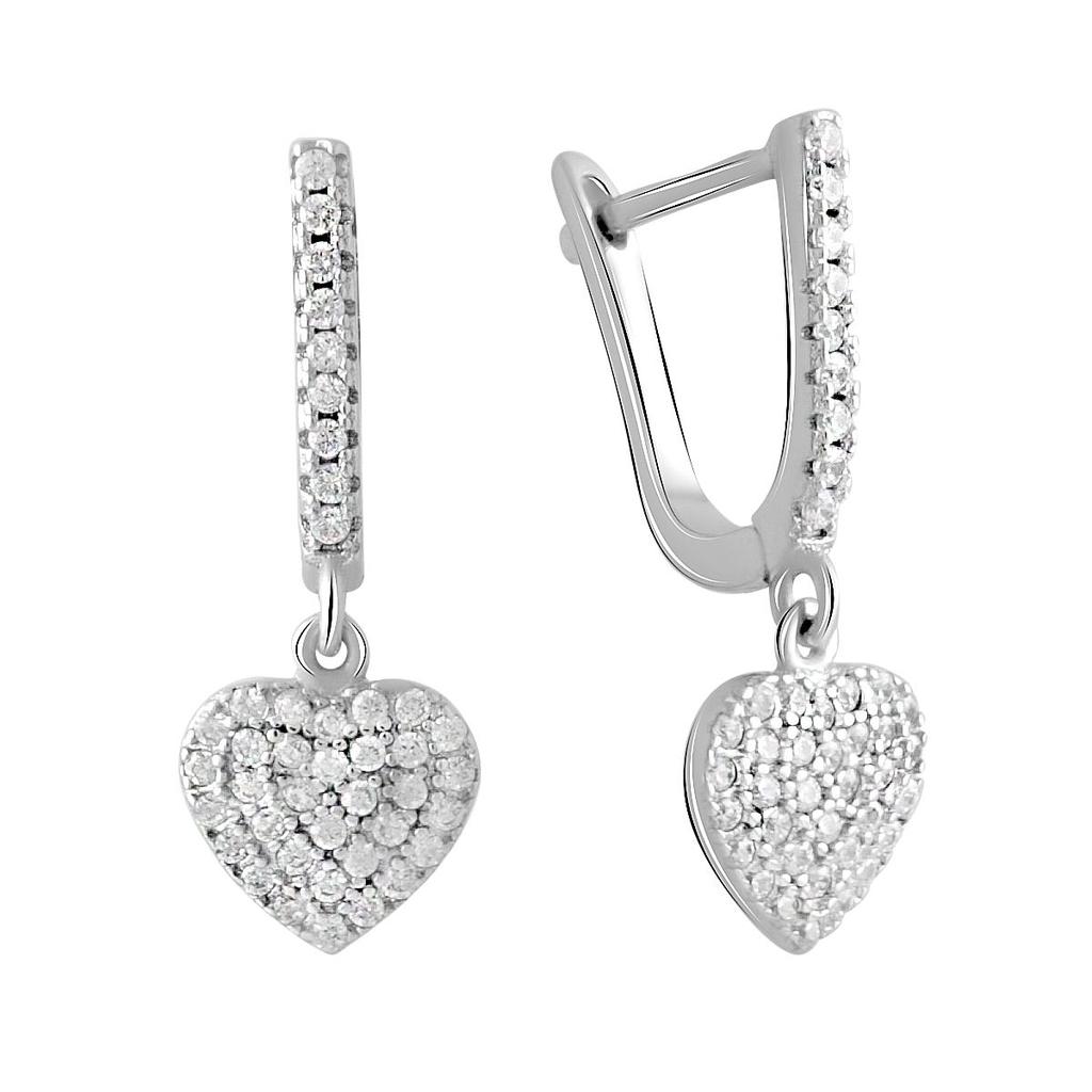 Øredobber i sølv med cubic zirconia (2044321)