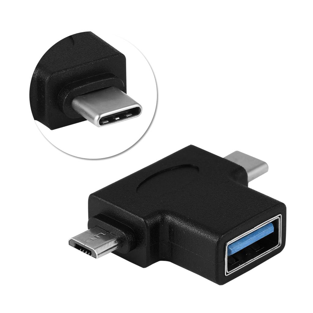 Mini 2 In 1 Micro USb   USB 3.1 Type C Male To USB 3.0 Female OTG Converter Adapter
