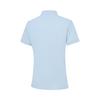 Li Ning Jednokolorowa koszulka polo sportowa damska topy błękitny APLU198-3