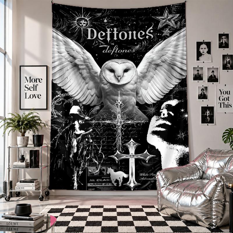 Wall TapestryDeftones Art Hanging Cloth Decorative Background Cover for Room Decoration