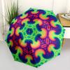 1pc Psychedelic Mandala Automatic Open/Close Umbrella, Formal Events - Ideal Gift for Family or Friends, Outdoor Accessory yy251211247