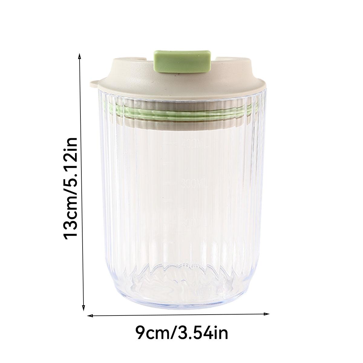 

Transparent Plastic Water Cup Sport Travel Portable Heat-resistant Drinking Cup Tumbler For Kids Students Leak-proof Coffee Mug 401-500ml зелёный