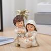 Baby Jesus Born Ornament ,Christmas Nativity Scene Statue ,God Joseph Holy Family Figurine for