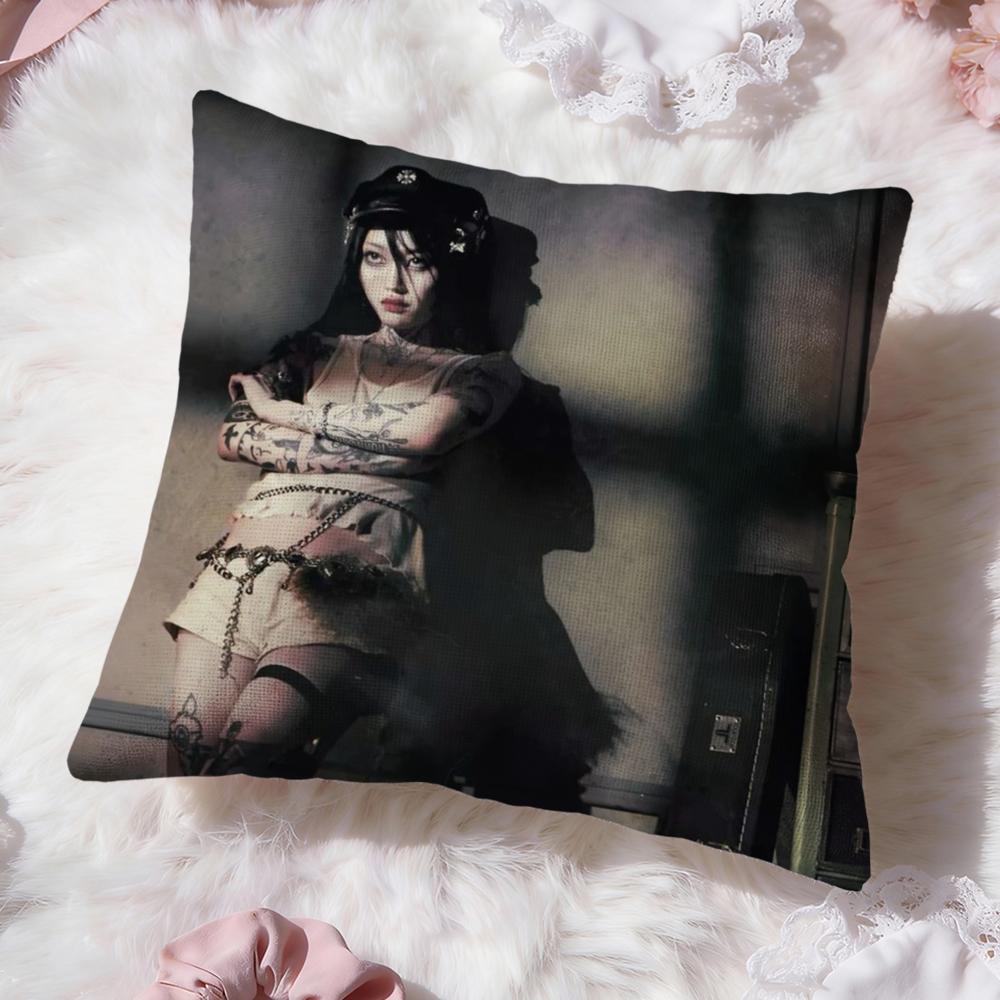 

Y-Yeule Evangelic Girl Cushion Cover Premium Comfort Reversible Pillow Cove -Two in One Design for Any Room & Car Interior 30cmx30cm