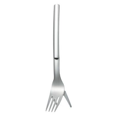 2-in-1 Watermelon Fork Stainless Steel Kitchen Spoon Household Restaurant Picnic Barbecue Cutlery Fruit Slicer Cake Flatware