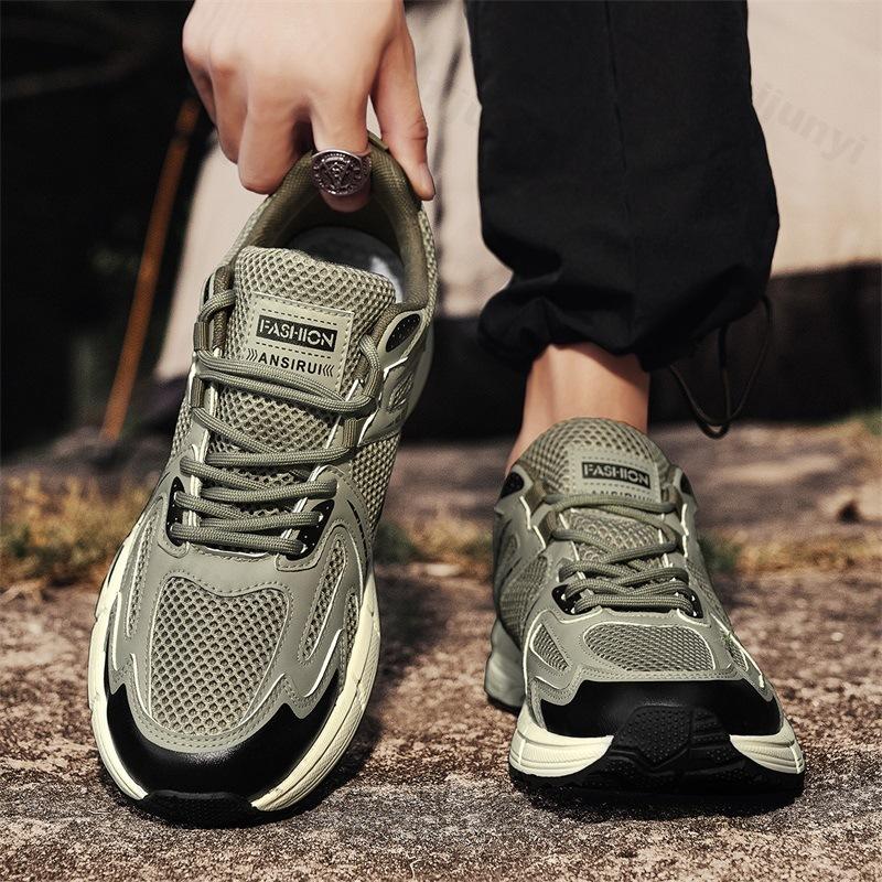 Fashion Men's Shoes 2025 New Style Summer Mesh Breathable Casual Outdoor Sports Niche Designed Thick Soled Fashion Trend Chunky sneakers