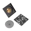 Household Floor Drain Bathroom Shower Floor Drain with Filter Stainless Steel Copper Floor Drain Set