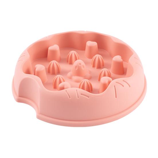 baizihuahu Dog Slow Feeder Bowl, Cat Eating Anti-Slip Bottom Pet Dish, Reduces Choking Vomiting for Cats Dogs
