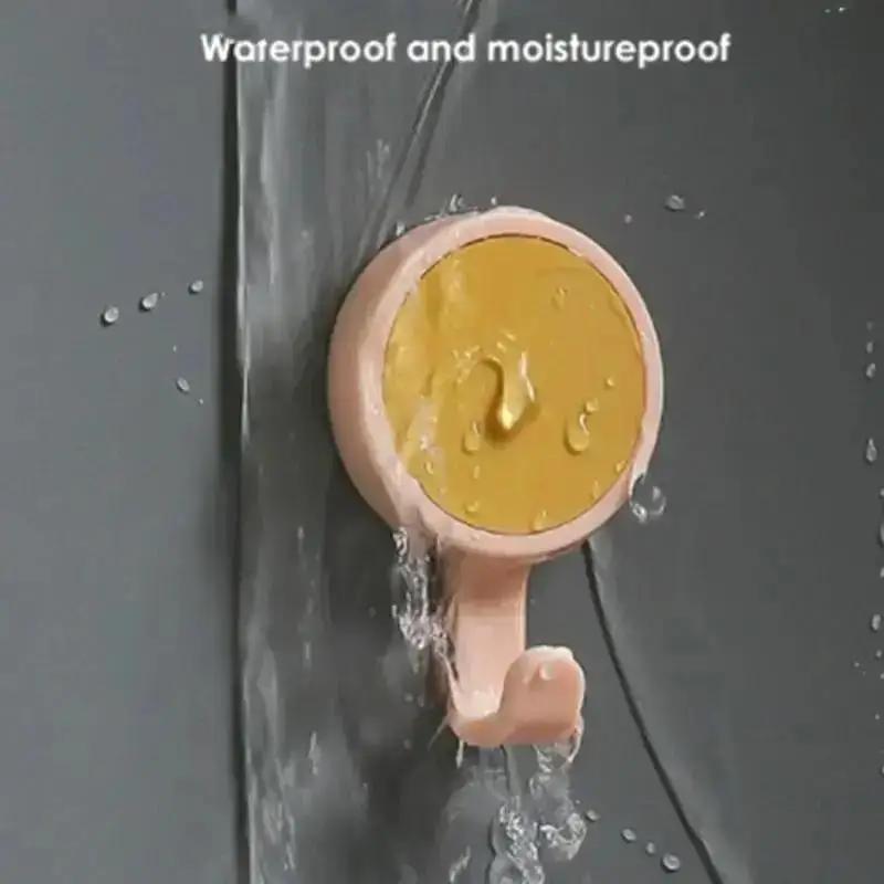 3pcs/set Nordic Style Wall Hanger Hook 360 Degree Rotatable Seamless Adhesive Spinning Hanging Hooks Bathroom Organizer