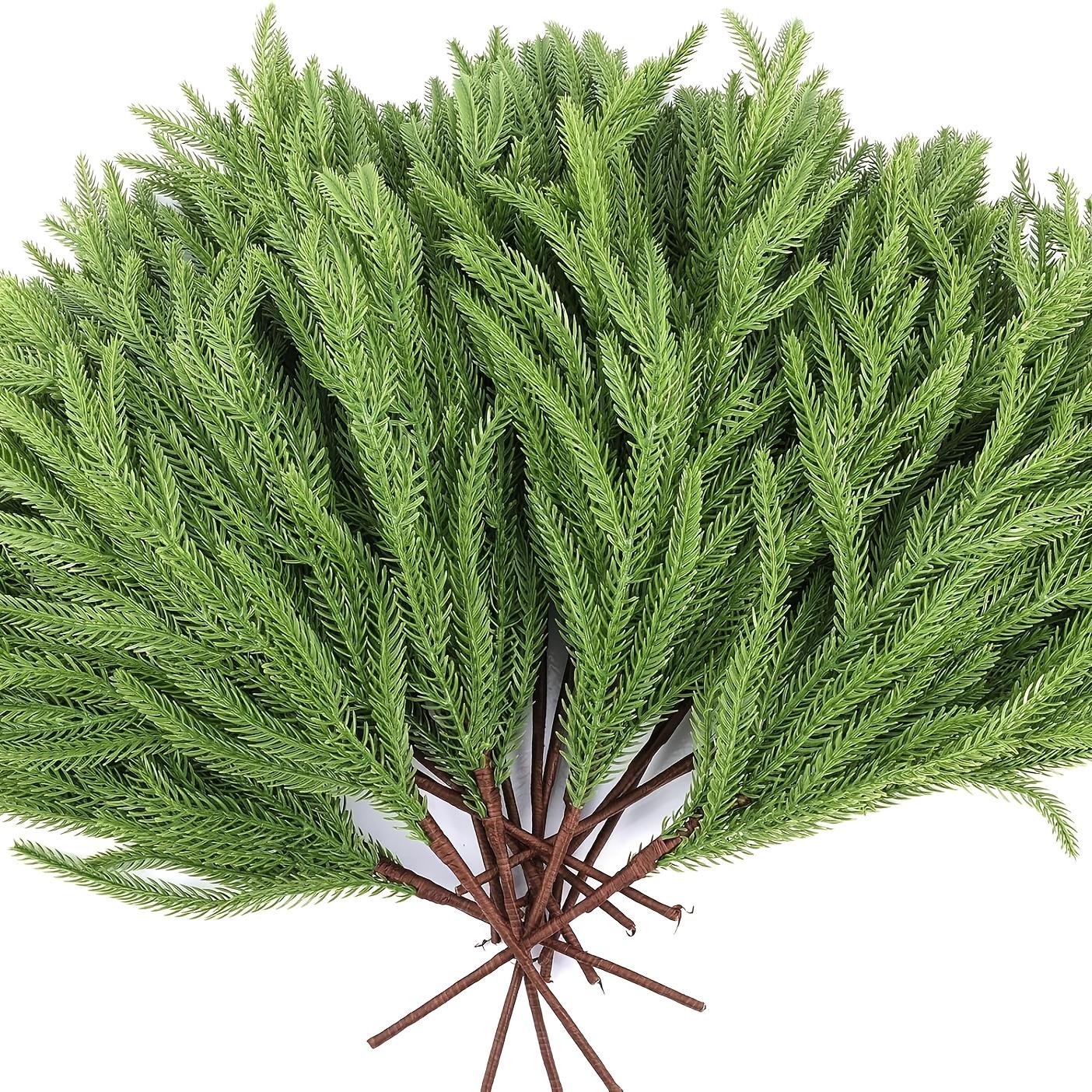 

Realistic Norfolk Pine Branches for Christmas & Year-Round Decor. No Maintenance, Elegant & Durable for Home/Office. зелений
