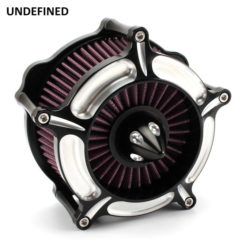 Motorcycle Air Filter Contrast Cut Turbine Air Cleaner Intake Filter For Harley Sportster XL883 1200 1991-2022 Filtre a Air Moto