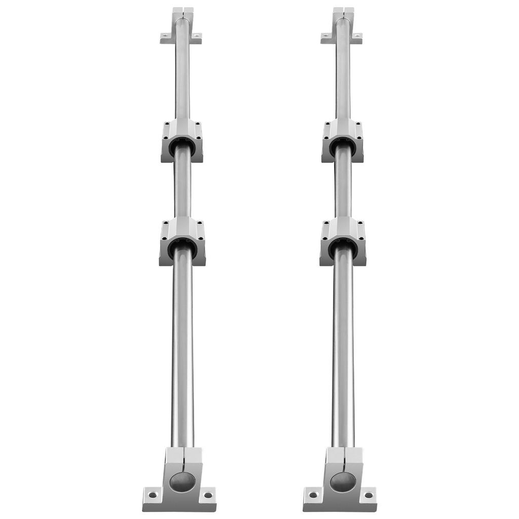 VEVOR Linear Guide Rail Set, SFC20 1200mm, 2 PCS 47.2 in/1200 mm SFC20 Guide Rails 4 PCS SC20 Slide Blocks 4 PCS Rail Supports