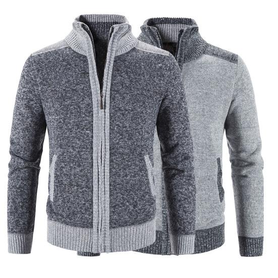 mens lined cardigan