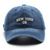 Baseball Cap Four Seasons Washed Denim Embroidery Hat Men and Women NEW YORK Cotton Fashionable Couple Relaxation Peaked Cap