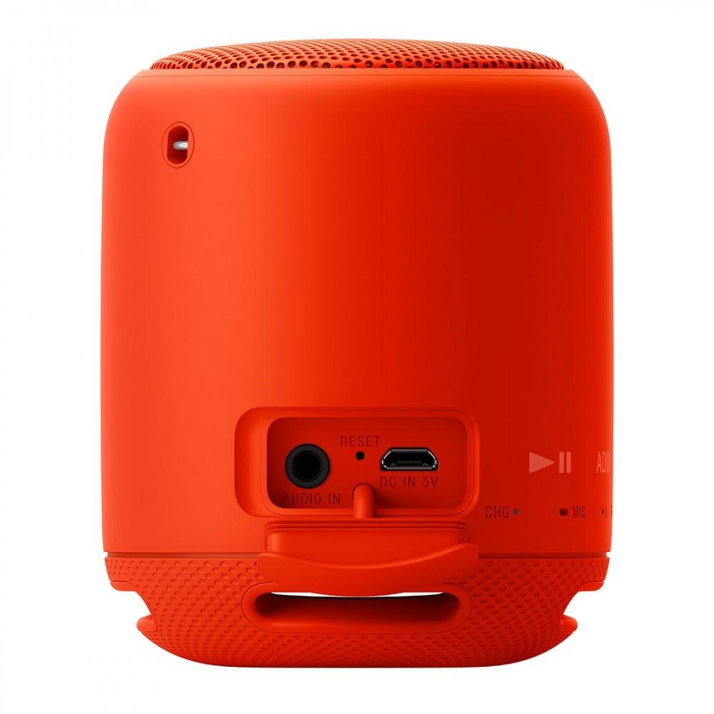 Sony Bezdrátový přenosný reproduktor Heavy Bass Model SRS-XB10: Vodotěsný kompatibilní s Bluetooth oranžově červený SRS-XB10 R
