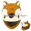 Motorcycle Plush Helmet Cover - Three-Eye Elk, Pumpkin, Rabbit Balaclava
