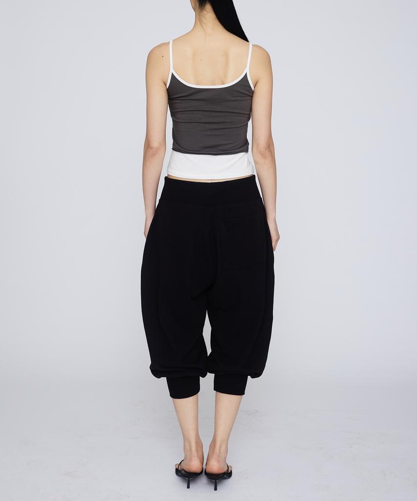Gimeo Balloon Capri Pants Black