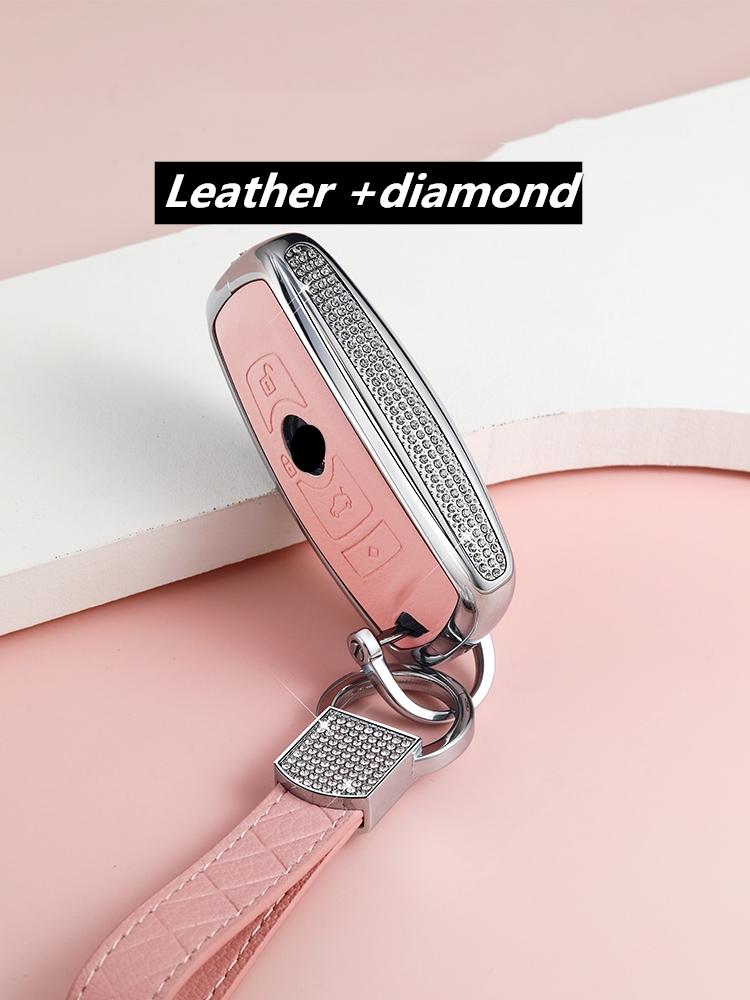 Leather Car Key Case For Bmw X1 X3 X4 X5 X6 E38 E39 E46 E83 E60 E34 F30 F10 E53 F10 G30 G38 1 3 5 7 Series For Bmw Accessories