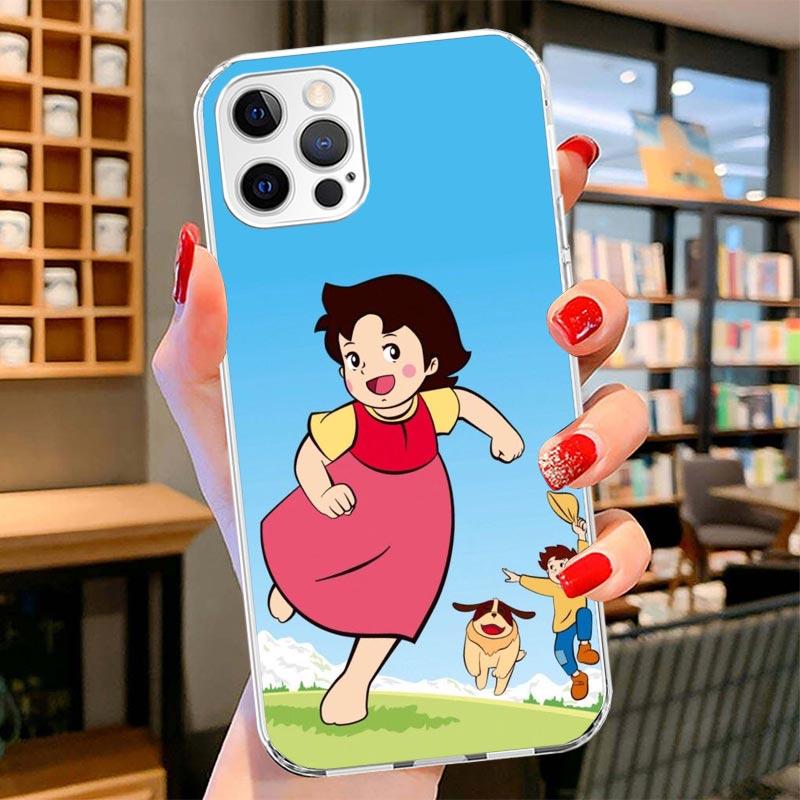 Heidi Cute Cartoon Cover Phone Case For iPhone 16 17 Air 15 14 Pro Max 16E Phone Case 13 Mini 12 11 7 SE 8 Print Pattern Fit Cas