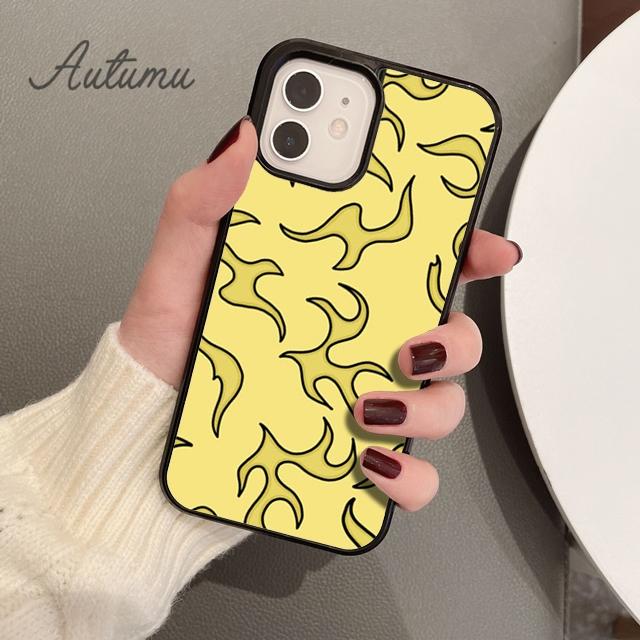 Flames Phone Case for iPhone 11 12 13 14 Pro Max mini X XR XS SE 2020 5 6S 7 8 Plus Samsung Galaxy S21 S22 Cover shell