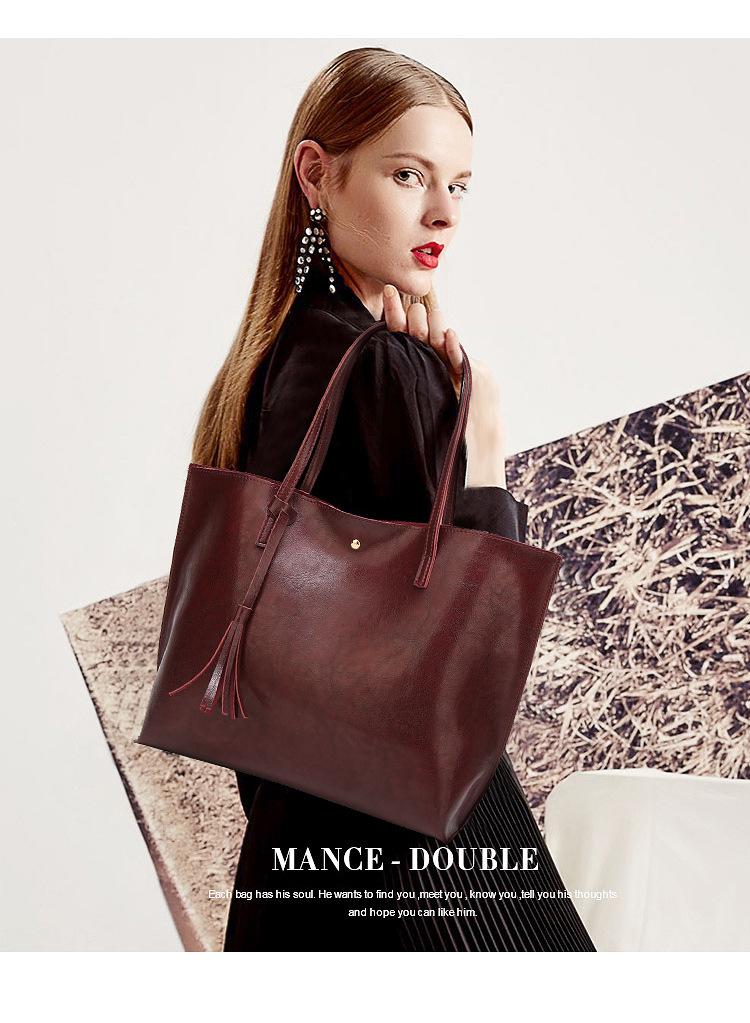 2026 Versatile European and American One-Shoulder Large Capacity Tote for Women