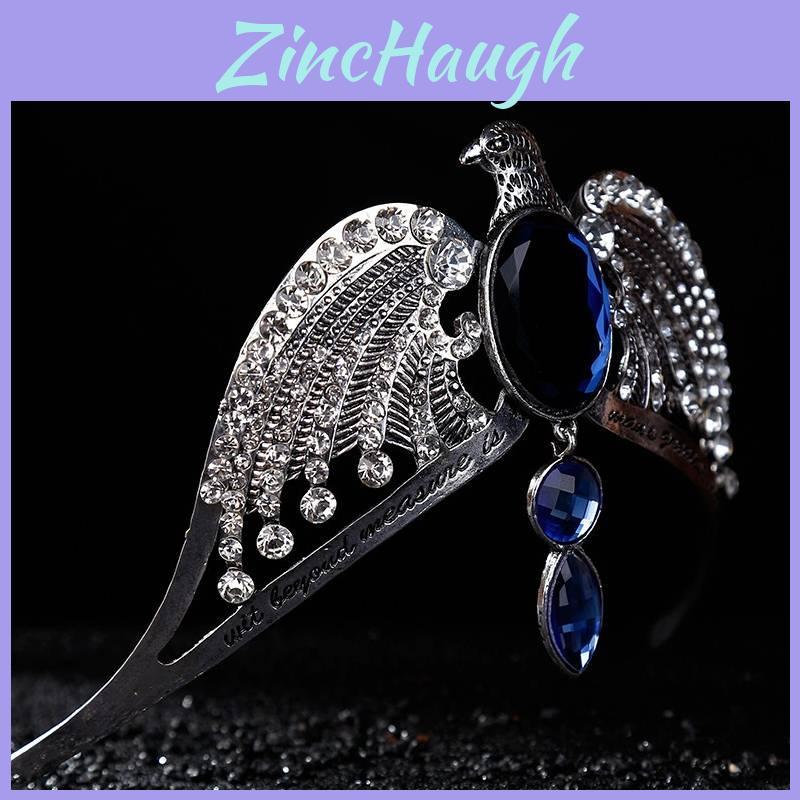 Elegant Blue Crystal Crown With Unique Eagle Design Ideal For Ravenclaw Accessories