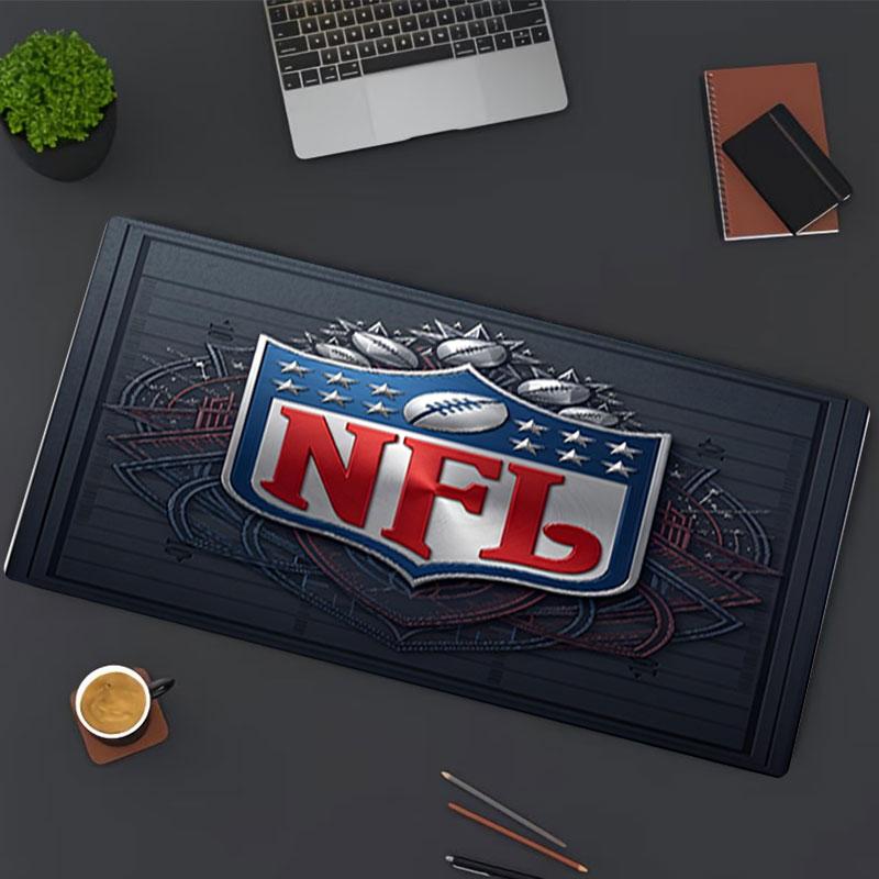 Podložka pod myš s potiskem NFL, pro podložku pod klávesnici, podložka pro notebook PC pro kancelářské domácí použití, dekorace stolu, perfektní narozeninový dárek pro hráče