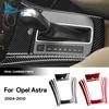 Nálepka z pravého měkkého karbonového vlákna pro Vauxhall Opel Astra H MK5 2004 2005 2006 2007 2008 2009 2010 LHD RHD Panel řadicí páky automobilu