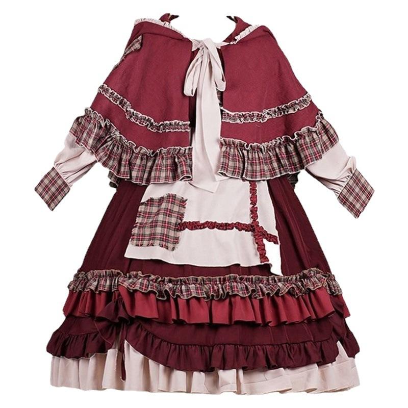 Autumn and Winter Elegant Victorian Dress Lolita Dress Vintage Princess Dress Three-piece