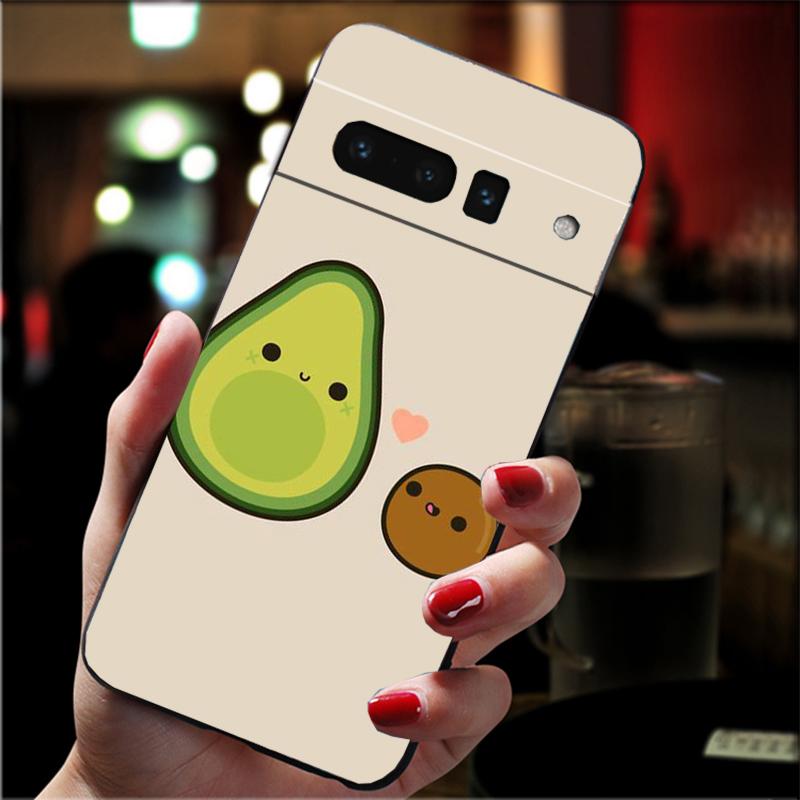 Phone Case For Google Pixel 10 9 Pro XL 9A 8 7 6 Pro Pixel 8A 7A 6A Pixel 8 7 6 5 Art Funny Avocado Fruit