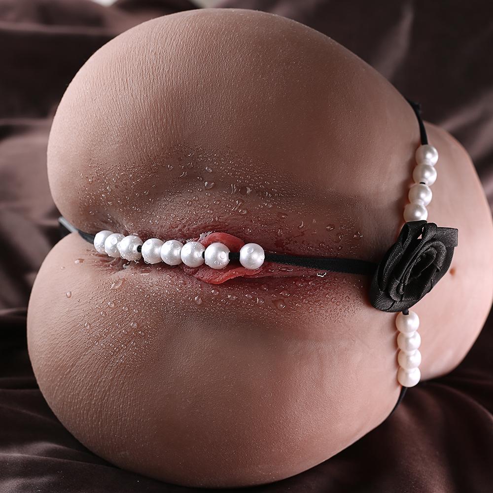 3.2KG Realistic Hip Masturbator for Men - 2 Hole Design (Deep Vagina & Tight Anal) with 3D Lifelike Pussy and Ass&Ultra-Realistic Sex Doll Hip