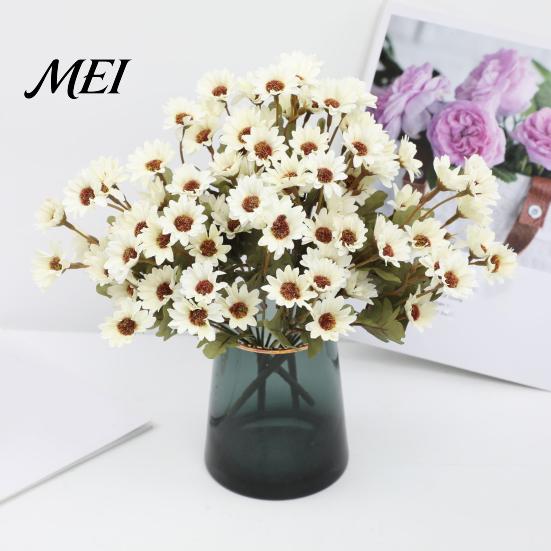 Lifelike Artificial Flowers for Home Decor Daisy Flowers, Realistic Plastic Floral Arrangements, Reusable Faux Flower Bouquet, Arrangements