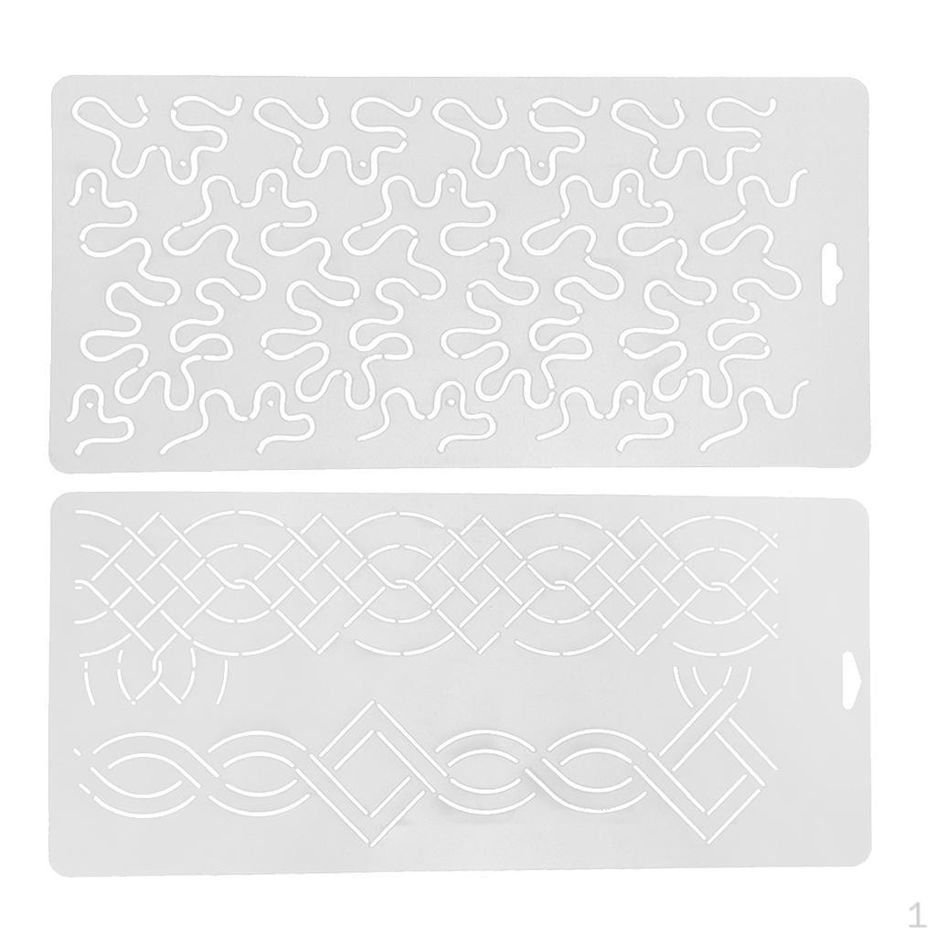 

2 шт. Прозрачный пластиковый шаблон для квилтинга для шитья