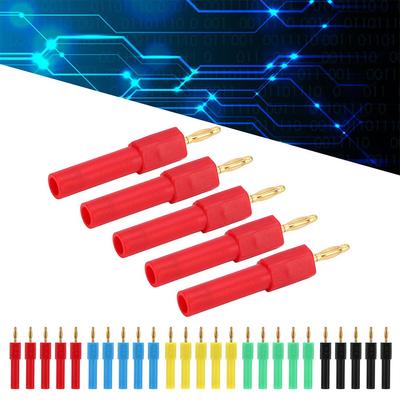 5Pcs 2mm Banana Male Plug To 4mm Female Socket Probe Adapter PA Brass J.20011