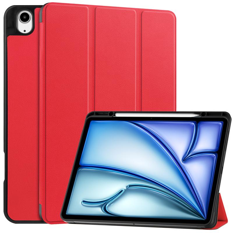 Funda para iPad Air 2024, funda M2 de piel sintética pintada, protectora para iPad Air de 13 y 11 pulgadas (2024), con soporte para bolígrafo.
