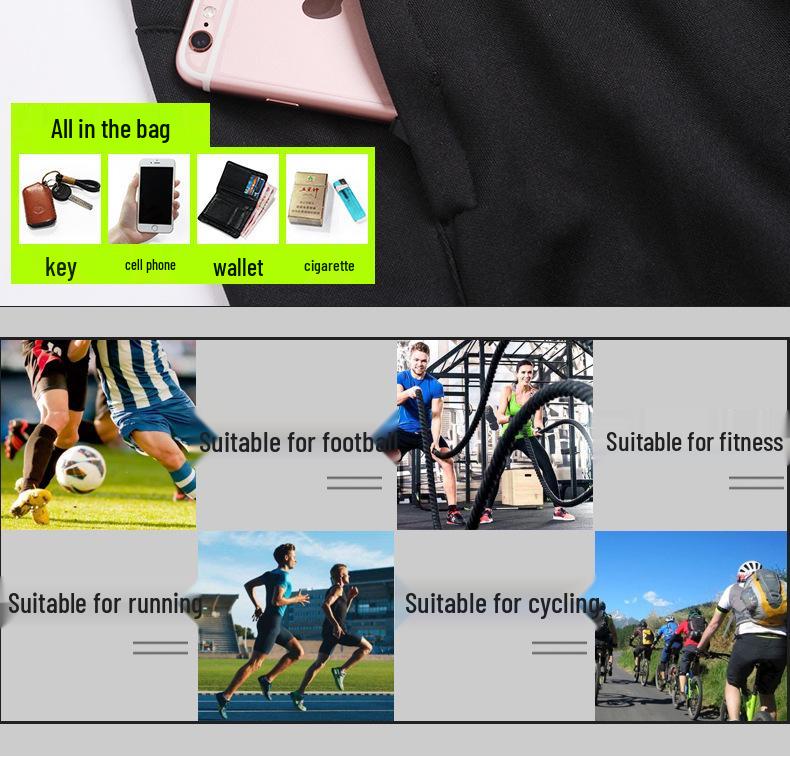 Męskie Długie Spodnie Dresowe Treningowe Sportowe do Biegania, Piłki Nożnej i Casualowego Fitnessu