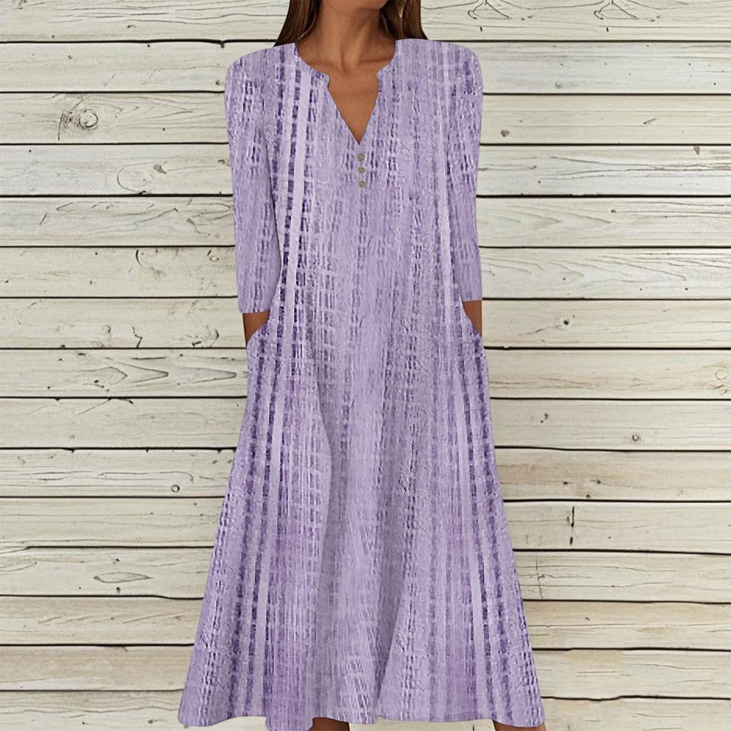 Women's Casual And Fashionable Round-neck Sleeveless Mid Length Dress