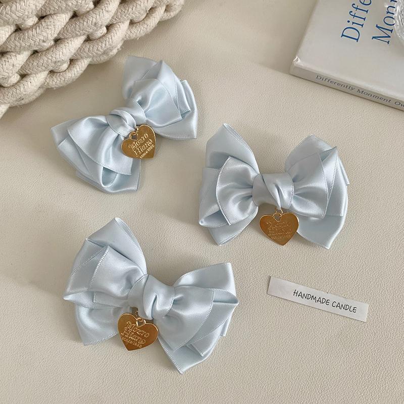 Sweet Ballet Style Blue Bow Hair Clip Hair Accessory