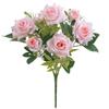 7 Heads Silk Rose Flowers Bouquet Decoration for Home Office and Wedding