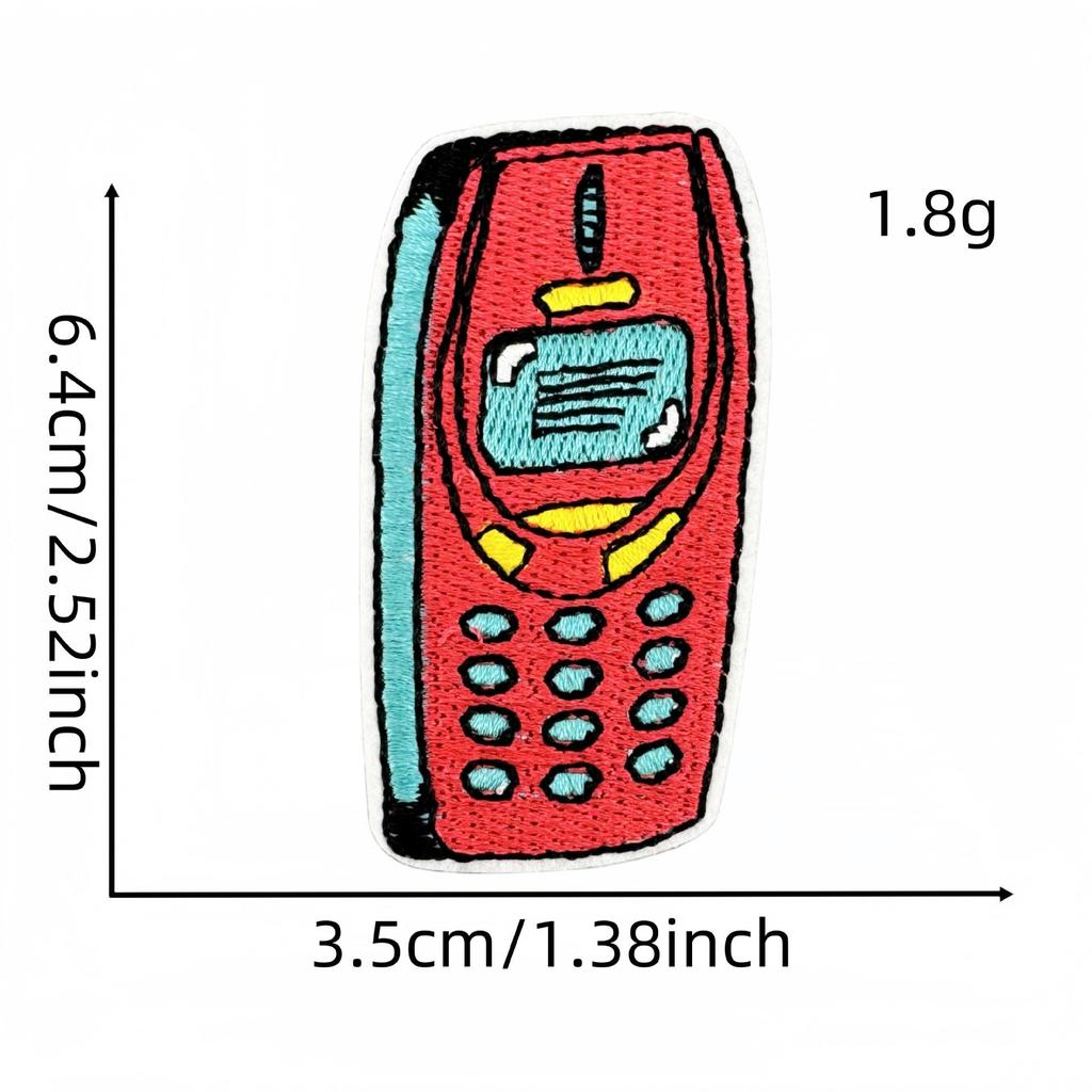 Retro Radio Telefon Aufnäher: Kreatives grenzüberschreitendes Graffiti-Design für Gepäck und Kleidung