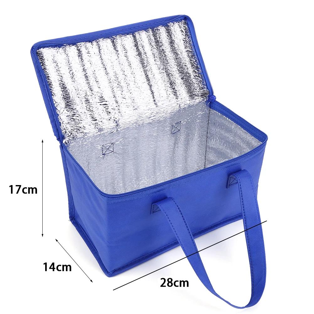 Insulated Thermal Cooler Bag Drink Storage Large Chilled Bags Cool Lunch Foods Lunch Box Zip Picnic Tin Foil Food Panier Repas