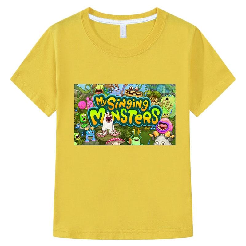 My Singing Monsters T-shirt Cotton Short Sleeve Tops Y2k One Piece Casual Anime Tshirt Boy Girl Clothes Summer Children Clothing