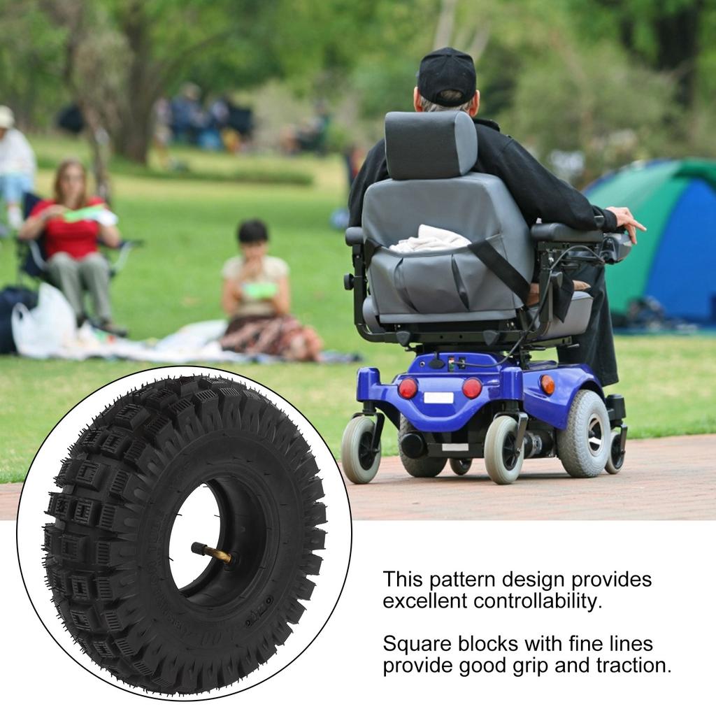 3.00?4 Elektrisk skoterdäck Innerslang för 3?Äldre mobilitetsskoter med hjul