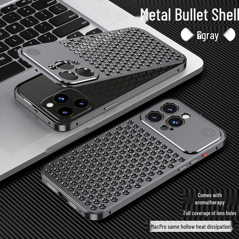 iPhone 12-15 Pro Max Aluminum Aromatherapy Cooling Case