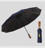 Premium Double-Sized Wind-Resistant Folding Umbrella with UV Protection for Men.