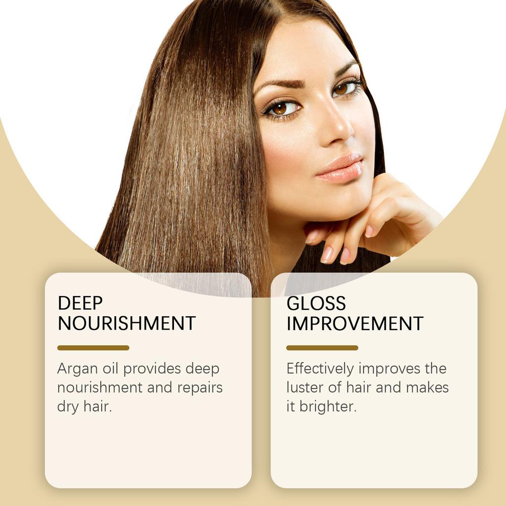 Hoegoa Moroccan Argan Oil Hair Treatment Capsules Nourishing Smooth Frizz Control