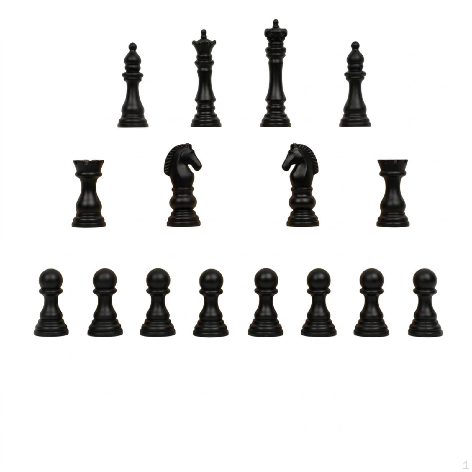 16 Pieces Chess Piece Ornaments Shiny Miniature Set Compact Ornament for Collectors,